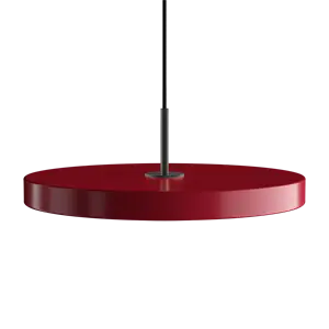 Umage - Pendel m/ sort top - Asteria - Ruby red - Medium Ø43 cm